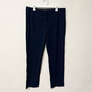 Derek Lam Drake Crop Trouser Viscose Blend Women's Pants Career Navy Size 14